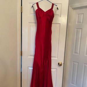 Adrianna Papell Red long dress